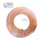 لوله مسی کلاف 15 متری سایز 3/4 اینچ ضخامت 0.63mm بابک وزن تقریبی 5.68 کیلوگرم