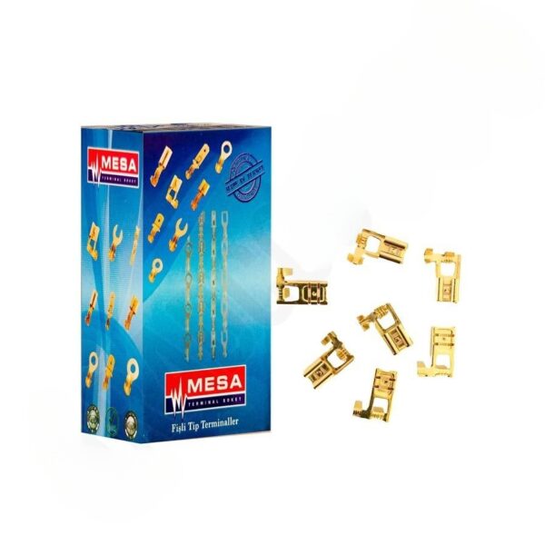 فیش کولری سر خم برنجی (250 عددی)