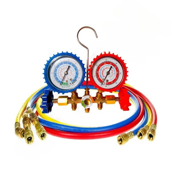 گیج منیفولد سرویس شارژ گاز دوقلو مدل Monteurhilfe By-pass
